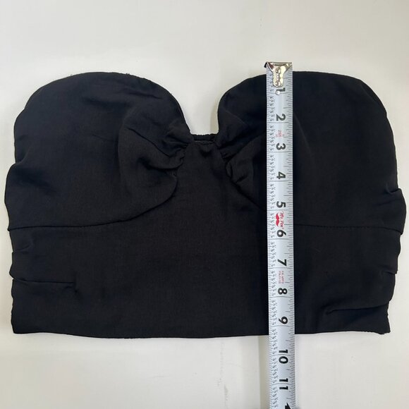 NWT Free People Strapless Crop Top Black M Bustier Corset Going Out Party - Picture 9 of 10